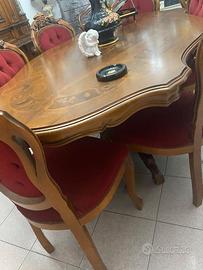 sala da pranzo completa stile barocco