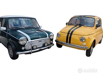 Fiat 500 F e Rover Mini