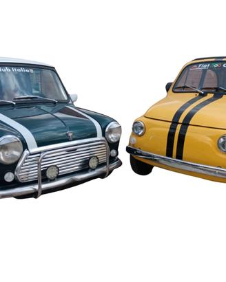 Fiat 500 F e Rover Mini