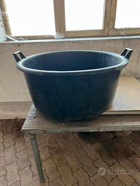 Mastello tino in plastica Ø75 x H35 con maniglie