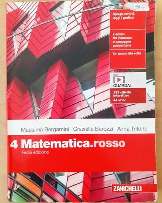 Matematica Rosso 4 Terza Edizione