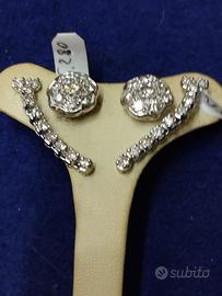 ORECCHINI DIAMANTI in oro 18 kt