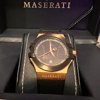 orologio uomo Maserati Potenza nero e oro rosa