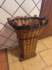 Gerlo in vimini atigianale con una spallina da rip