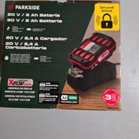carica batterie parkside e 2 batteria 2ah