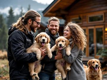 Cuccioli Golden Retriever e Labrador