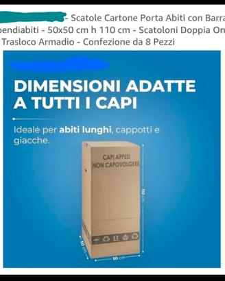 scatoloni/scatole armadio per trasloco 