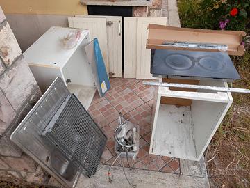 mobili, lavello, piano cottura,ante sportelli