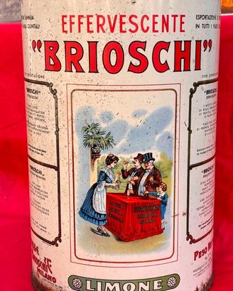 Scatola Latta Vintage Brioschi effervescente