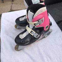 Roller per Bambina e Caschetto Semi Nuovi