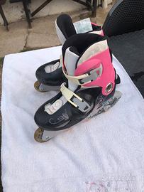 Roller per Bambina e Caschetto Semi Nuovi