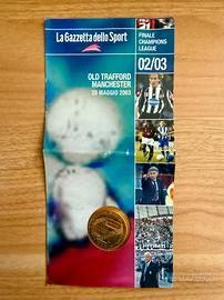 Medaglia finale champions 2003 Juve Milan