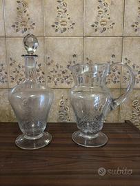 Caraffa e bottiglia vino coordinate