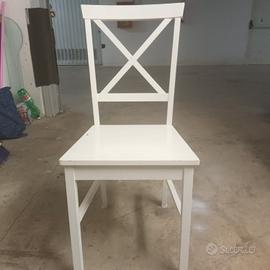 4 sedie bianche 