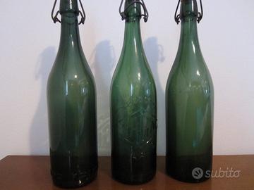 Bottiglie birra e bibite anni 50 (7 pezzi)
