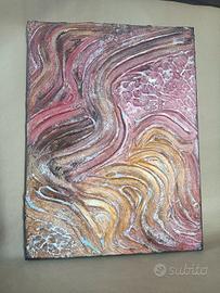 Quadro astratto materico 