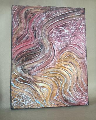 Quadro astratto materico 