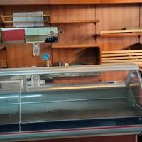 RETROBANCO + BANCO FRIGO IN LEGNO PER ALIMENTARI