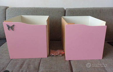 Coppia Ante IKEA Scaffale KALLAX rosa