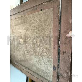 QUADRO DIPINTO SCENA CAMPESTRE GREGGE NEL BOSCO