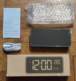 Sveglia digitale con termometro