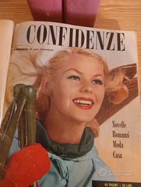 Riviste "Confidenze" 1958 - rilegati (3 vol.)