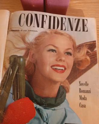 Riviste "Confidenze" 1958 - rilegati (3 vol.)