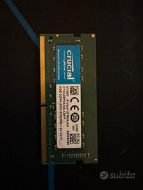 RAM DDR4 8GB CRUCIAL