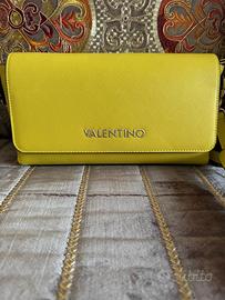 Borsa Mario Valentino-pelle effetto saffiano LIME