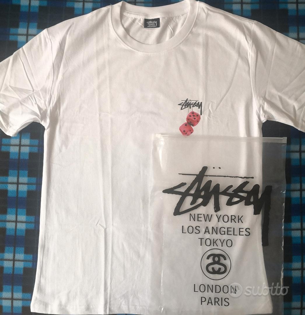 Maglia stussy bianca on sale