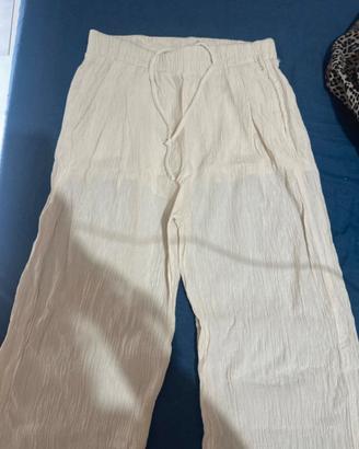 pantaloni di lino bershka