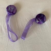 Coppia di fermatende a calamita viola