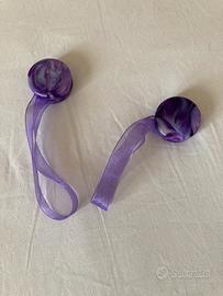 Coppia di fermatende a calamita viola