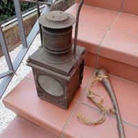 Lampada segnalazione carburo treno e tromba