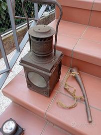 Lampada segnalazione carburo treno e tromba