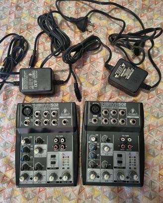 Coppia Mixer Behringer Xenyx 502