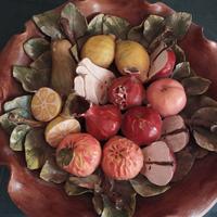 Centro tavola rustico e tegola natalizia