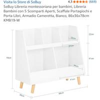libreria/porta giochi montessoriana Sobuy