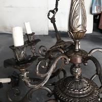 Lampadario in bronzo anni 60