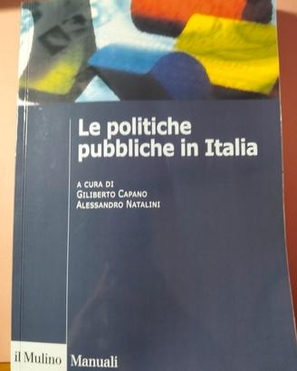 Libro di testo universitario Politiche pubbliche 