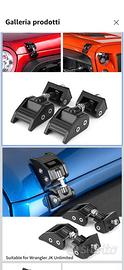 Cerniere cofano jeep wrangler jk