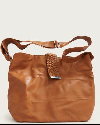Borsa a tracolla cuoio / marrone chiaro