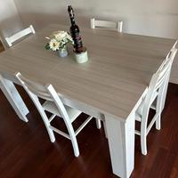 White Dining Chairs & Table