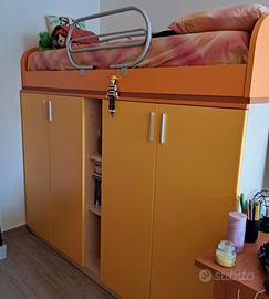 Armadio con letto a ribalta