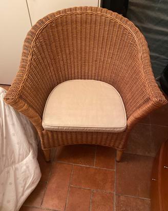 Poltrona in vimini, condizioni eccellenti