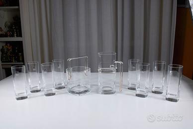 Set da cocktail completo Bormioli Strauss anni '80