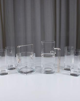 Set da cocktail completo Bormioli Strauss anni '80