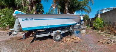 BARCA OPEN 4,60m 25Cv 2T con CARRELLO