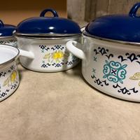 BATTERIA 7 PEZZI AMALFI IN ACCAIO