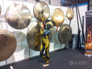 telaio traliccio  porta gong in acciaio